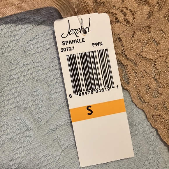 Set of Three (3) Jezebel Sparkle Thongs in Fawn NWT - Picture 3 of 5